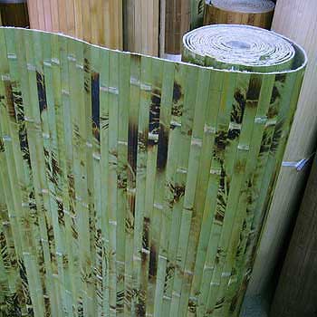 Бамбуковые обои зелёные с рисунком 150 см