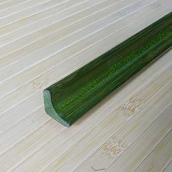 Плинтус из бамбука зелёный фото