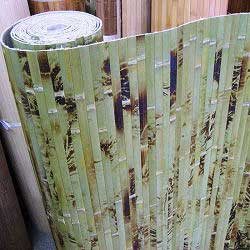 Бамбуковые обои зелёные с рисунком 150 см