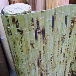 Бамбуковые обои зелёные с рисунком 200 см